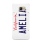 Personalised California License Plate Samsung Galaxy A9 2016 Case on gold phone