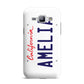 Personalised California License Plate Samsung Galaxy J1 2015 Case