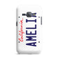 Personalised California License Plate Samsung Galaxy J1 2016 Case