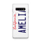 Personalised California License Plate Samsung Galaxy S10 Plus Case