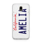 Personalised California License Plate Samsung J5 2017 Case