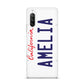 Personalised California License Plate Sony Xperia 10 III Case