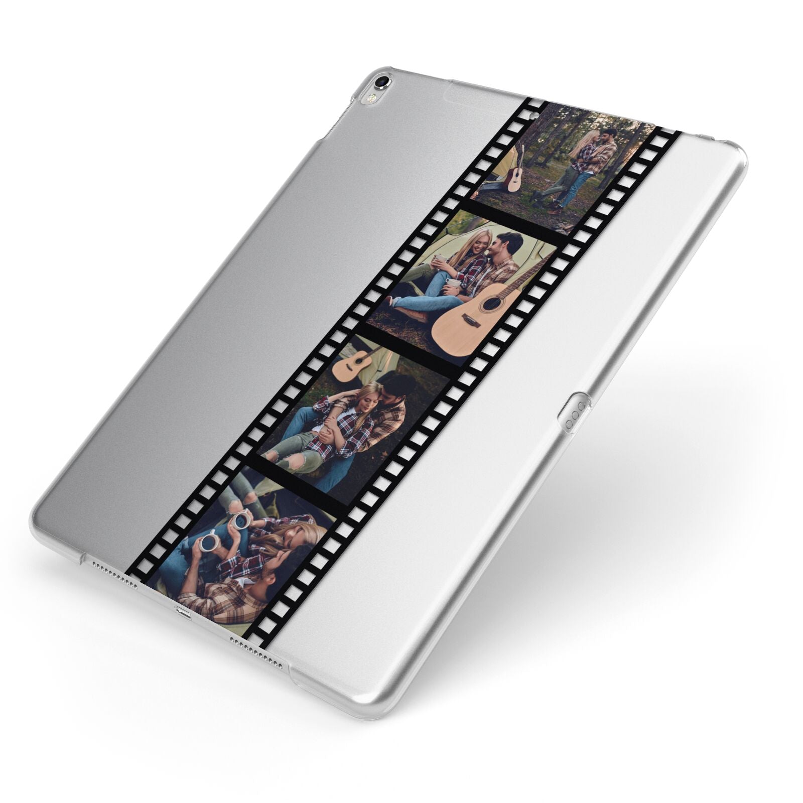 Personalised Camera Film Photo Apple iPad Case on Silver iPad Side View