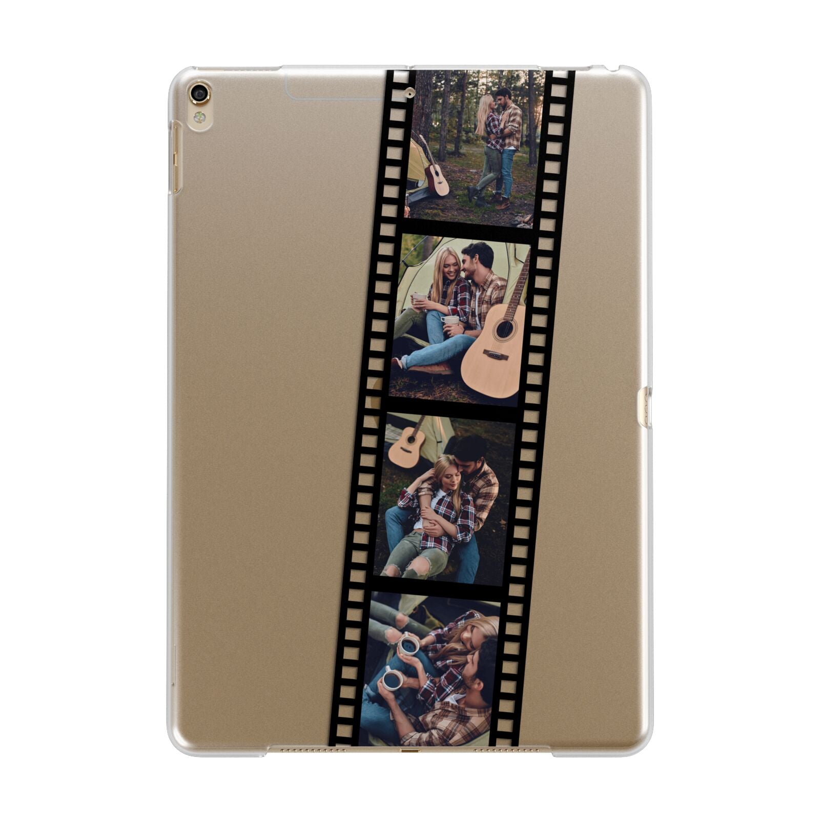 Personalised Camera Film Photo Apple iPad Gold Case