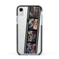 Personalised Camera Film Photo Apple iPhone XR Impact Case Black Edge on Silver Phone