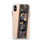 Personalised Camera Film Photo Apple iPhone Xs Impact Case White Edge on Gold Phone