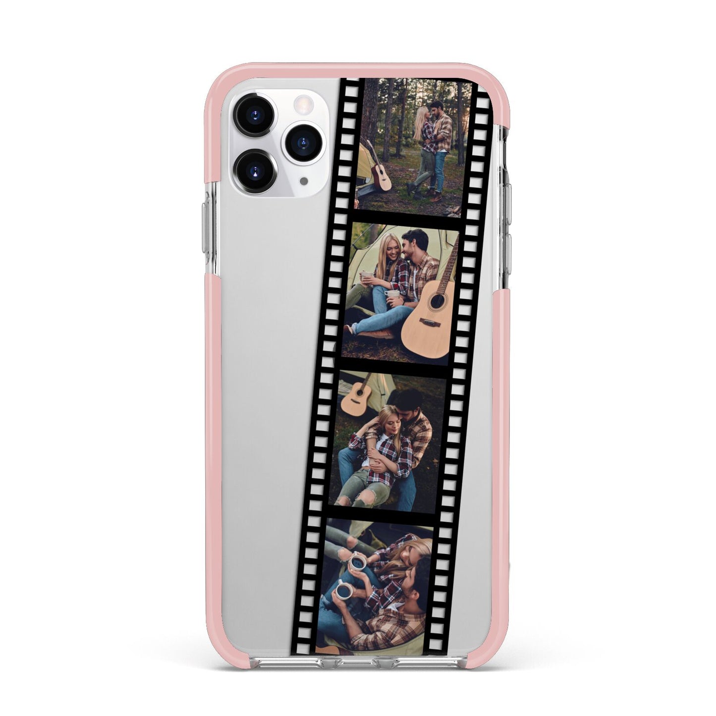 Personalised Camera Film Photo iPhone 11 Pro Max Impact Pink Edge Case