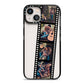 Personalised Camera Film Photo iPhone 13 Black Impact Case on Silver phone