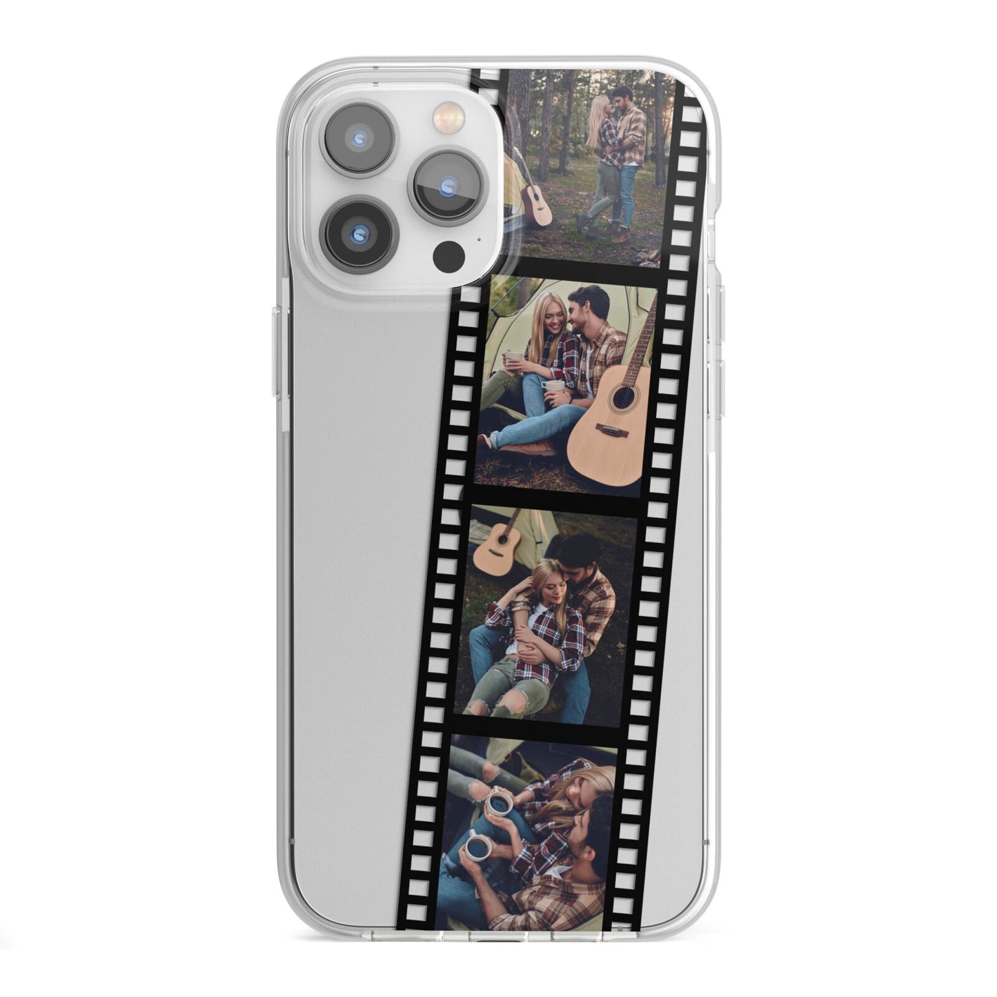 Personalised Camera Film Photo iPhone 13 Pro Max TPU Impact Case with White Edges