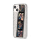 Personalised Camera Film Photo iPhone 14 Glitter Tough Case Starlight Angled Image