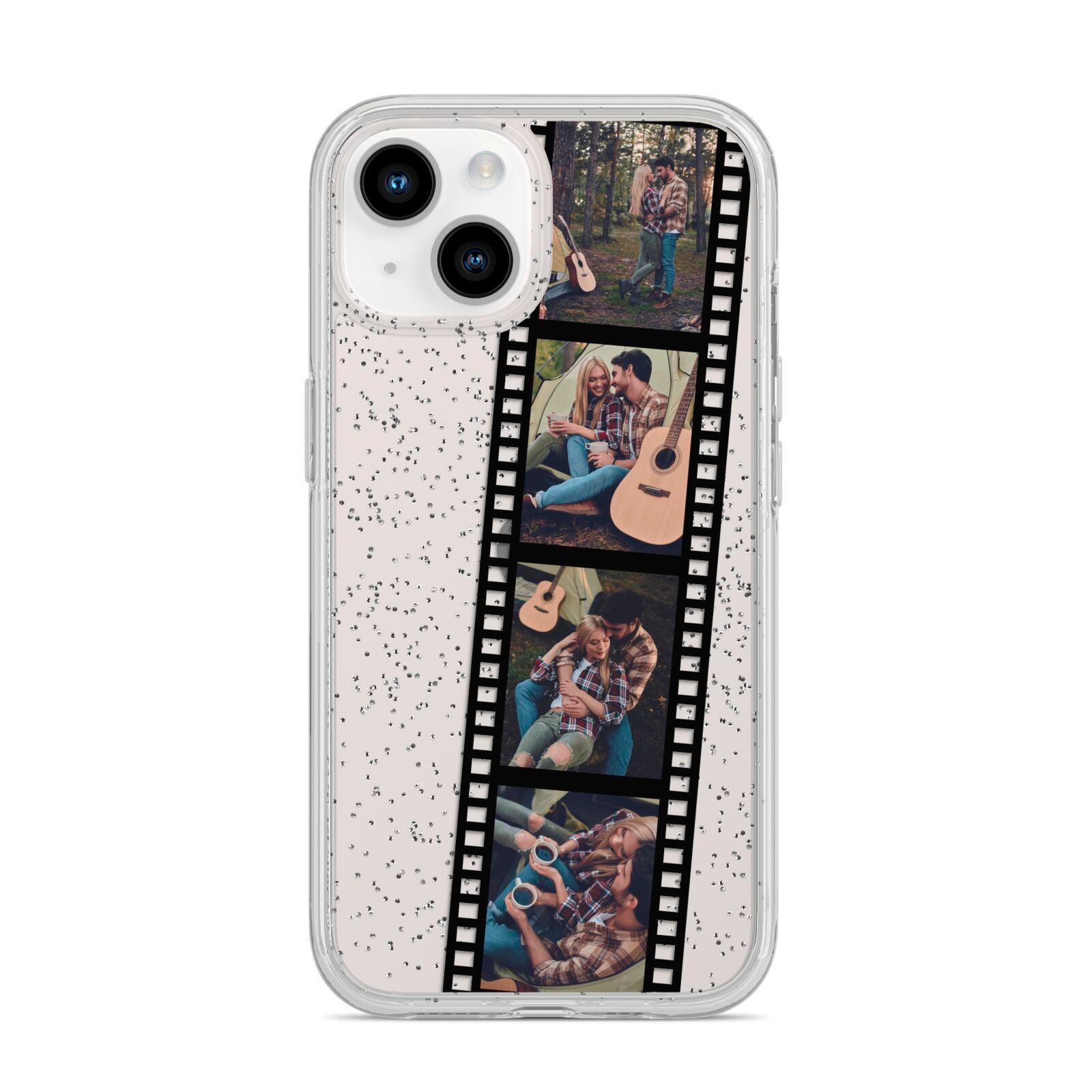 Personalised Camera Film Photo iPhone 14 Glitter Tough Case Starlight