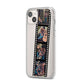 Personalised Camera Film Photo iPhone 14 Plus Clear Tough Case Starlight Angled Image