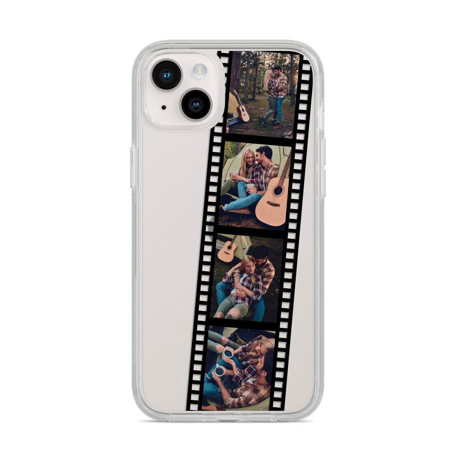 Personalised Camera Film Photo iPhone 14 Plus Clear Tough Case Starlight