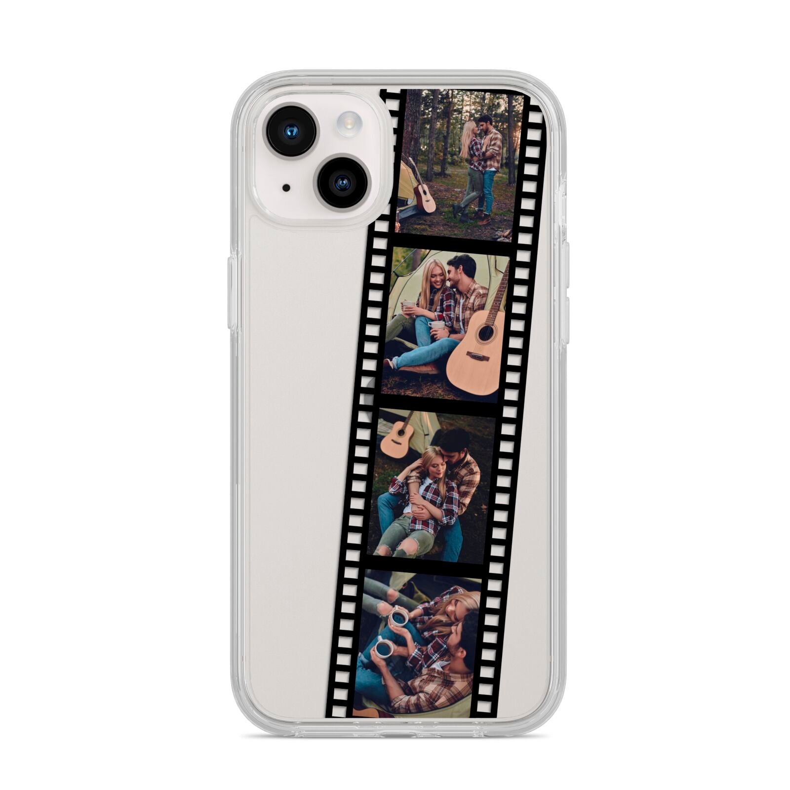 Personalised Camera Film Photo iPhone 14 Plus Clear Tough Case Starlight