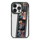 Personalised Camera Film Photo iPhone 14 Pro Black Impact Case on Silver phone
