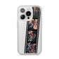 Personalised Camera Film Photo iPhone 14 Pro Clear Tough Case Silver