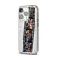 Personalised Camera Film Photo iPhone 14 Pro Glitter Tough Case Silver Angled Image
