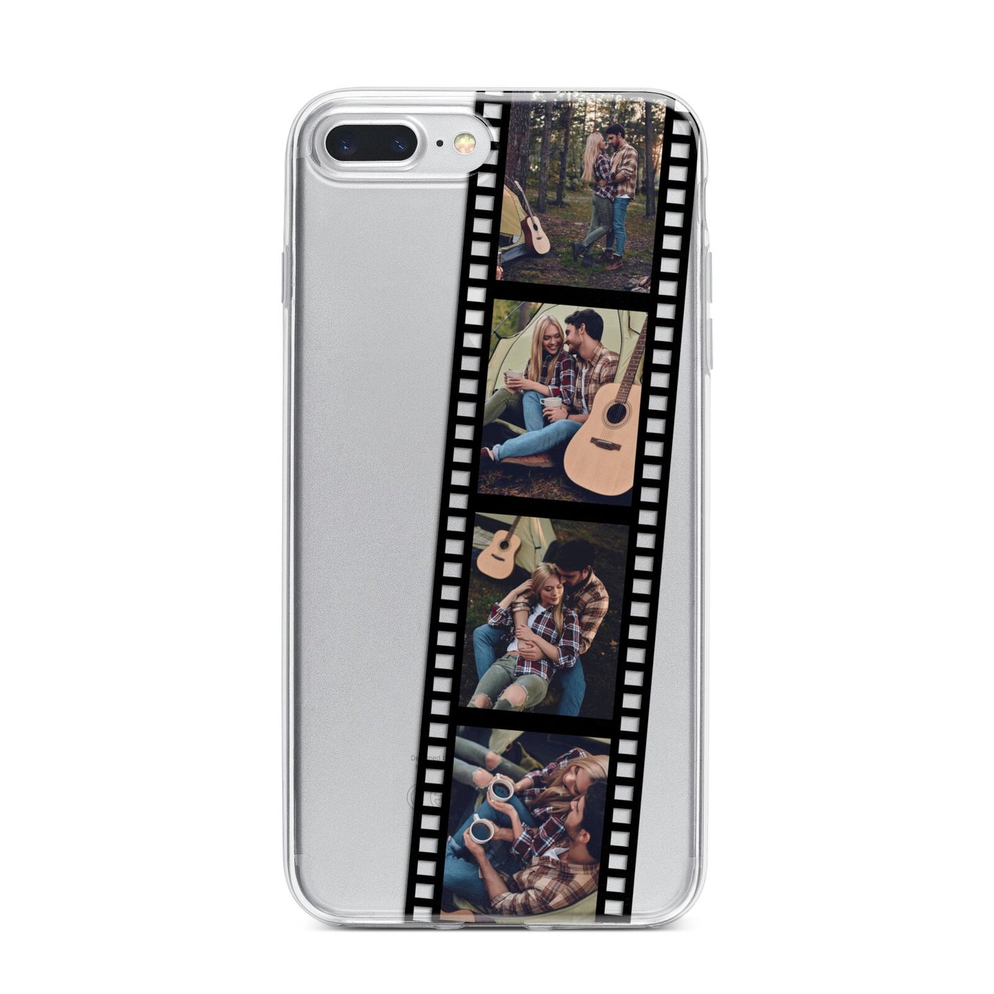 Personalised Camera Film Photo iPhone 7 Plus Bumper Case on Silver iPhone