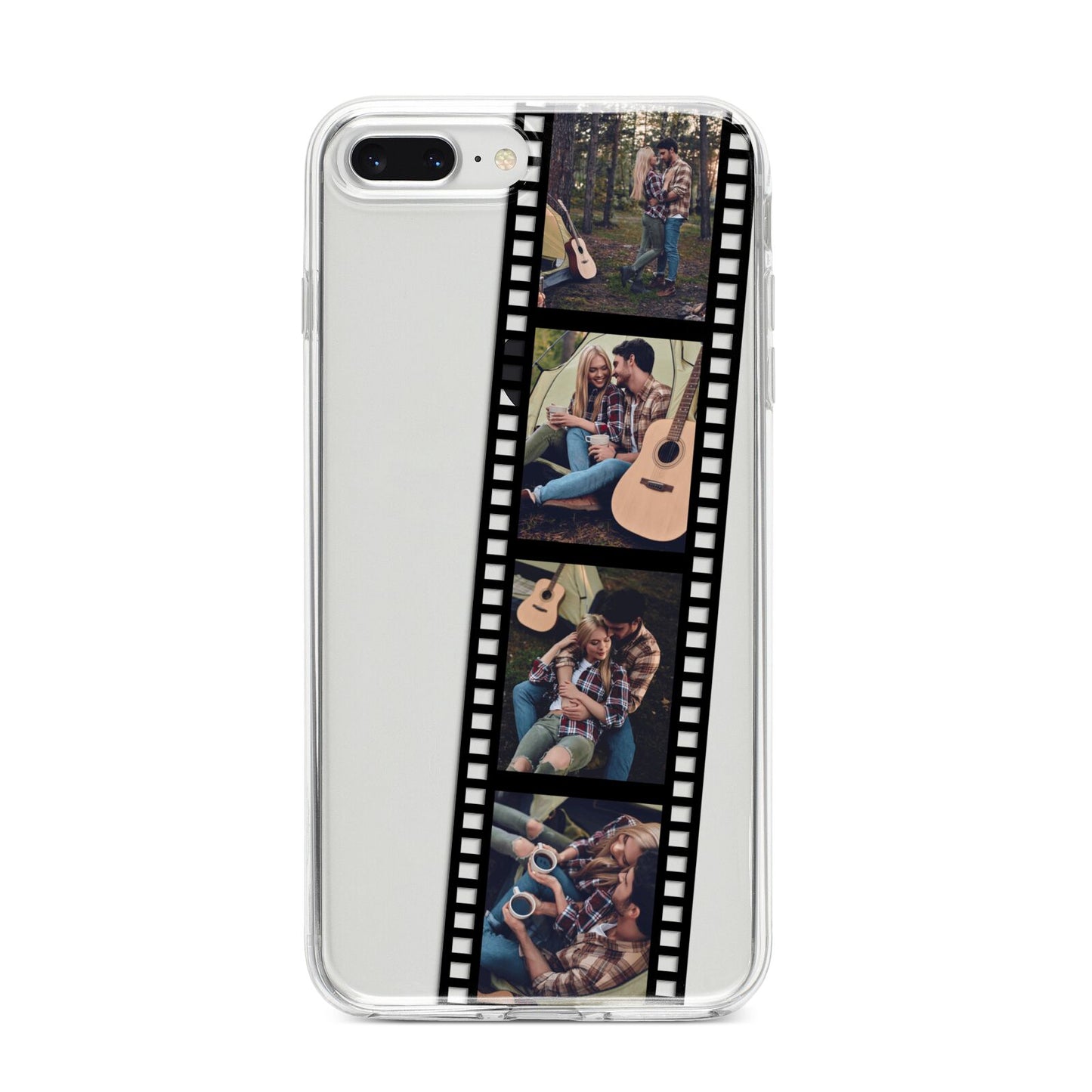 Personalised Camera Film Photo iPhone 8 Plus Bumper Case on Silver iPhone