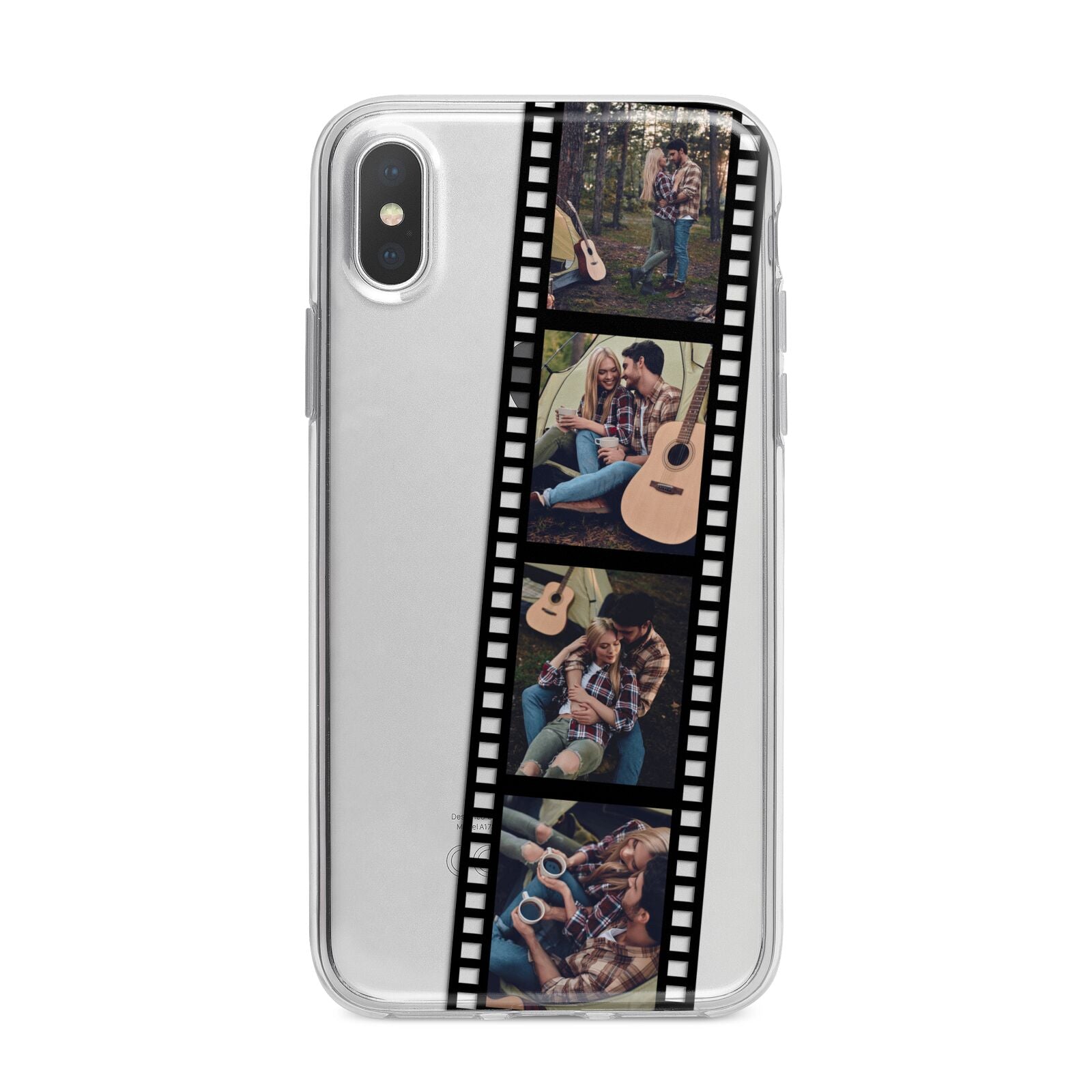 Personalised Camera Film Photo iPhone X Bumper Case on Silver iPhone Alternative Image 1