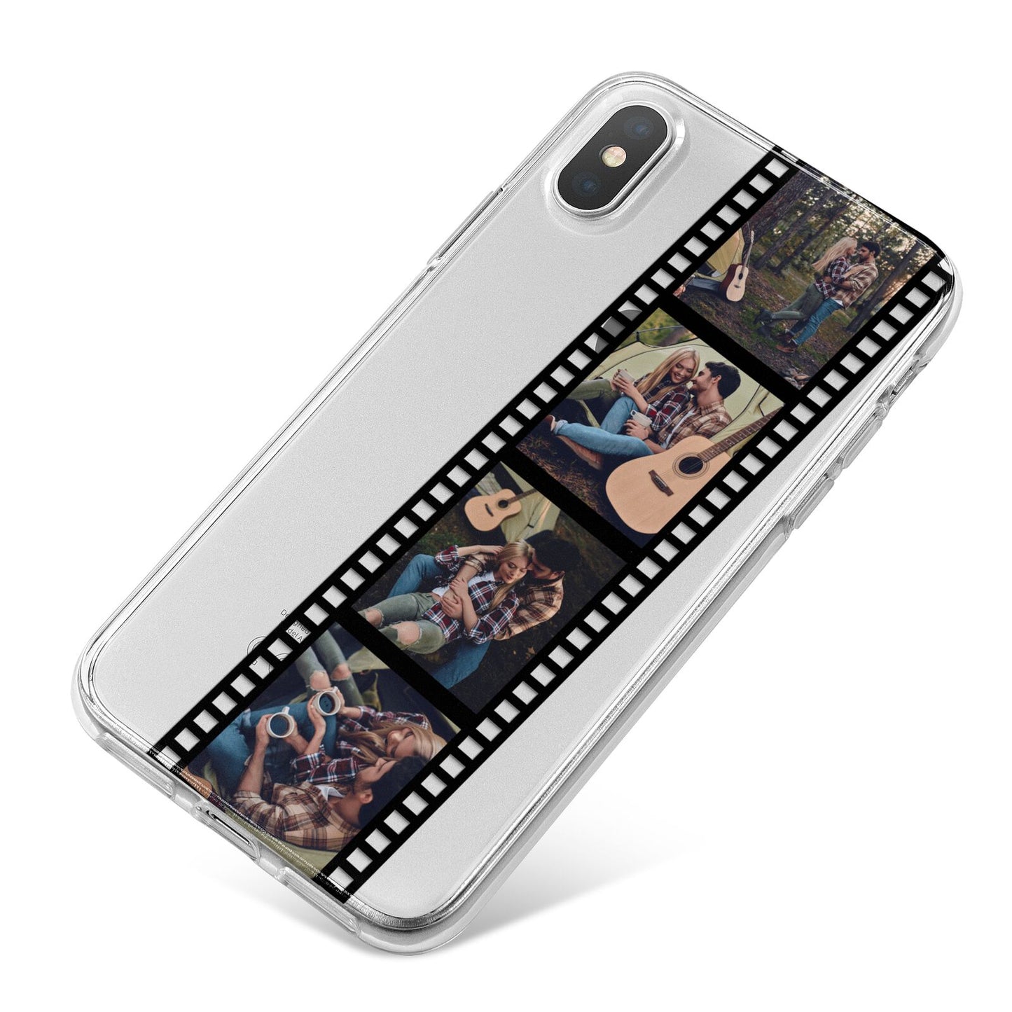 Personalised Camera Film Photo iPhone X Bumper Case on Silver iPhone
