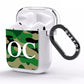 Personalised Camouflage AirPods Clear Case Side Image