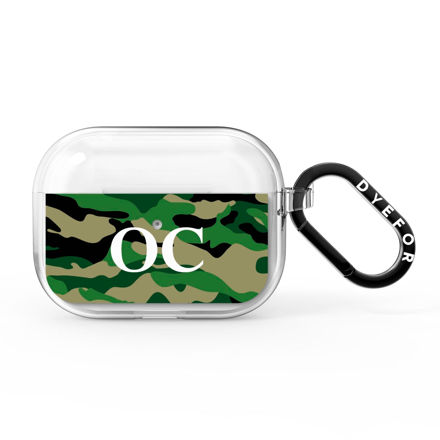 Personalised Camouflage AirPods Pro Clear Case