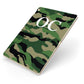 Personalised Camouflage Apple iPad Case on Gold iPad Side View