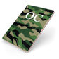 Personalised Camouflage Apple iPad Case on Rose Gold iPad Side View