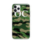 Personalised Camouflage Apple iPhone 11 Pro Max in Silver with Bumper Case