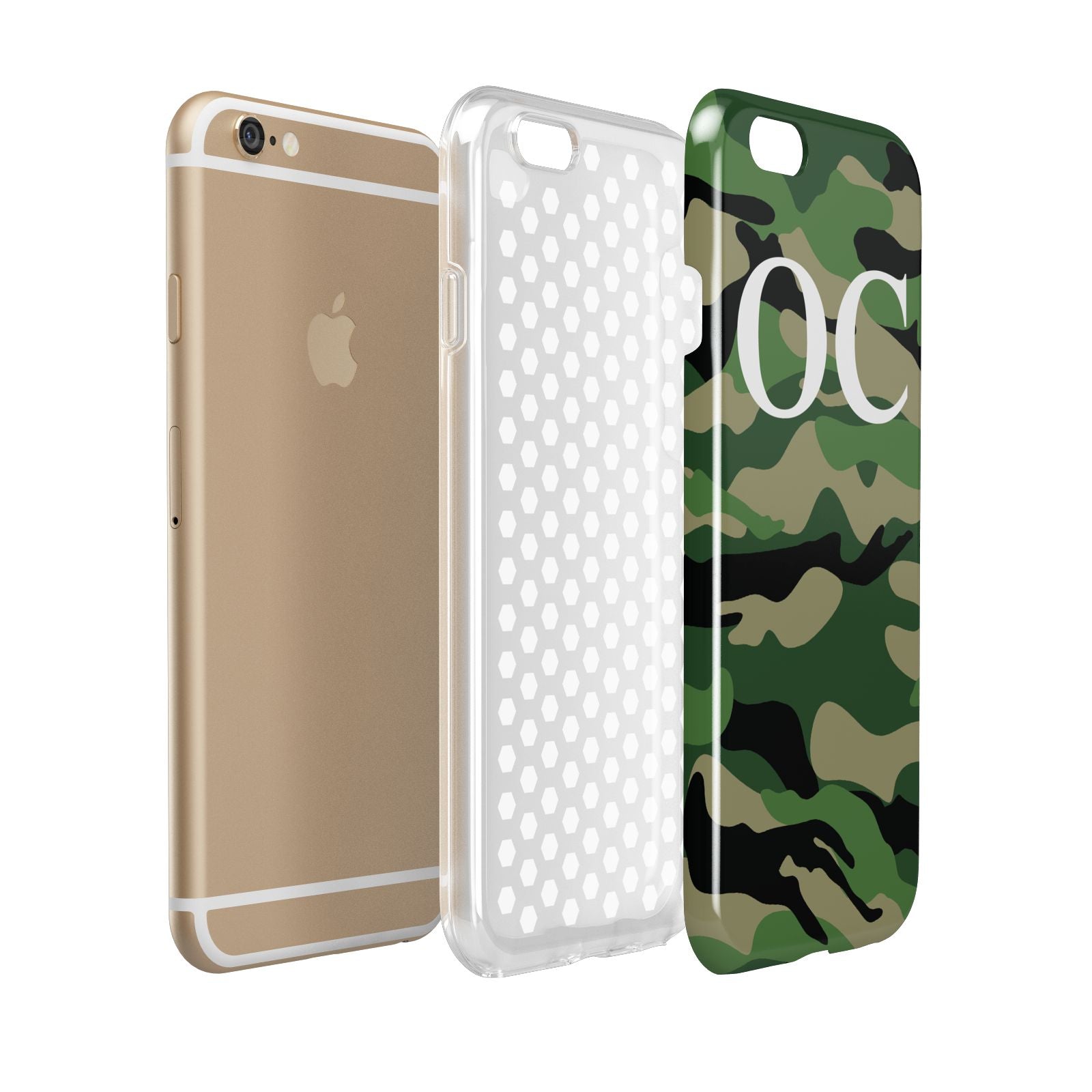 Personalised Camouflage Apple iPhone 6 3D Tough Case Expanded view