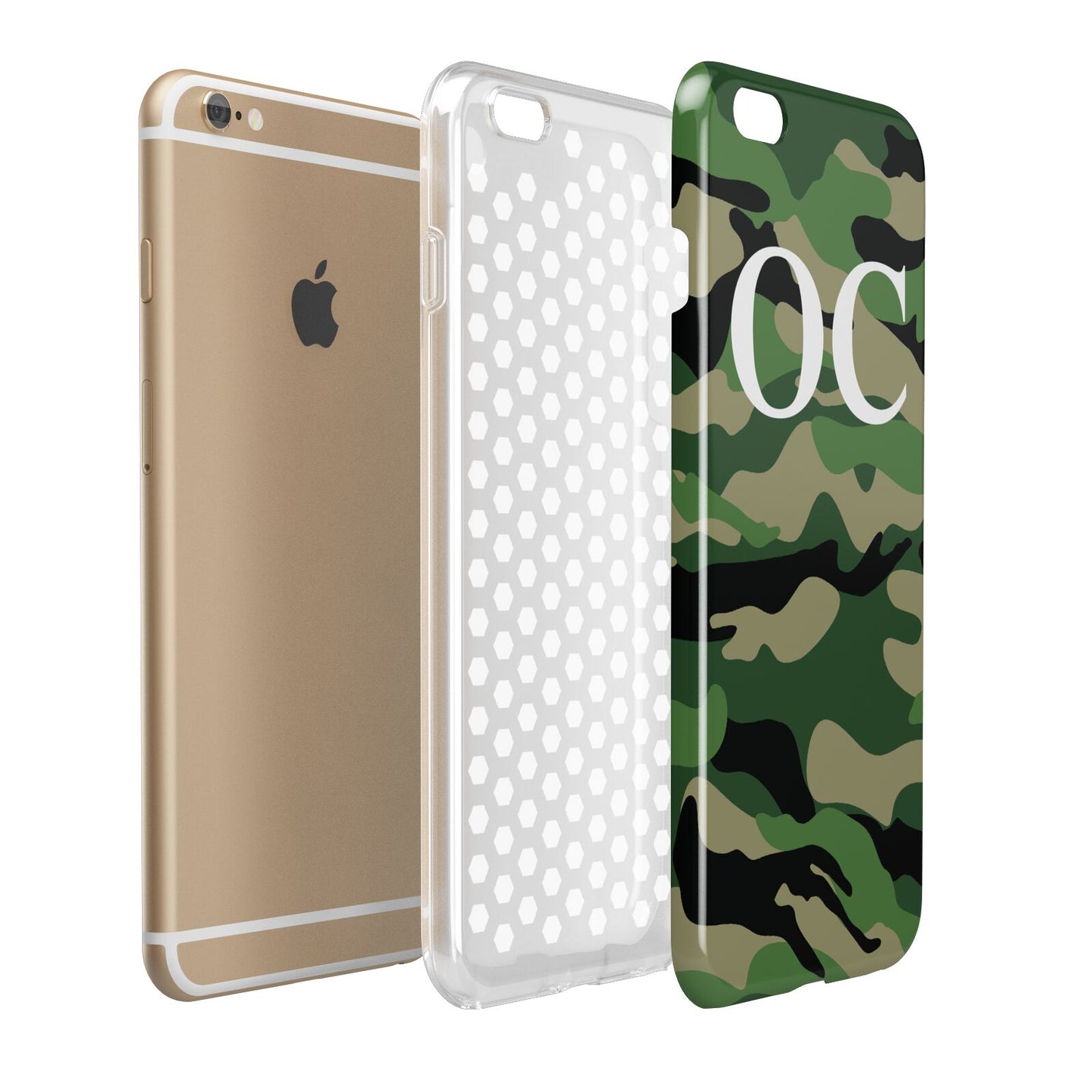 Personalised Camouflage Apple iPhone 6 Plus 3D Tough Case Expand Detail Image