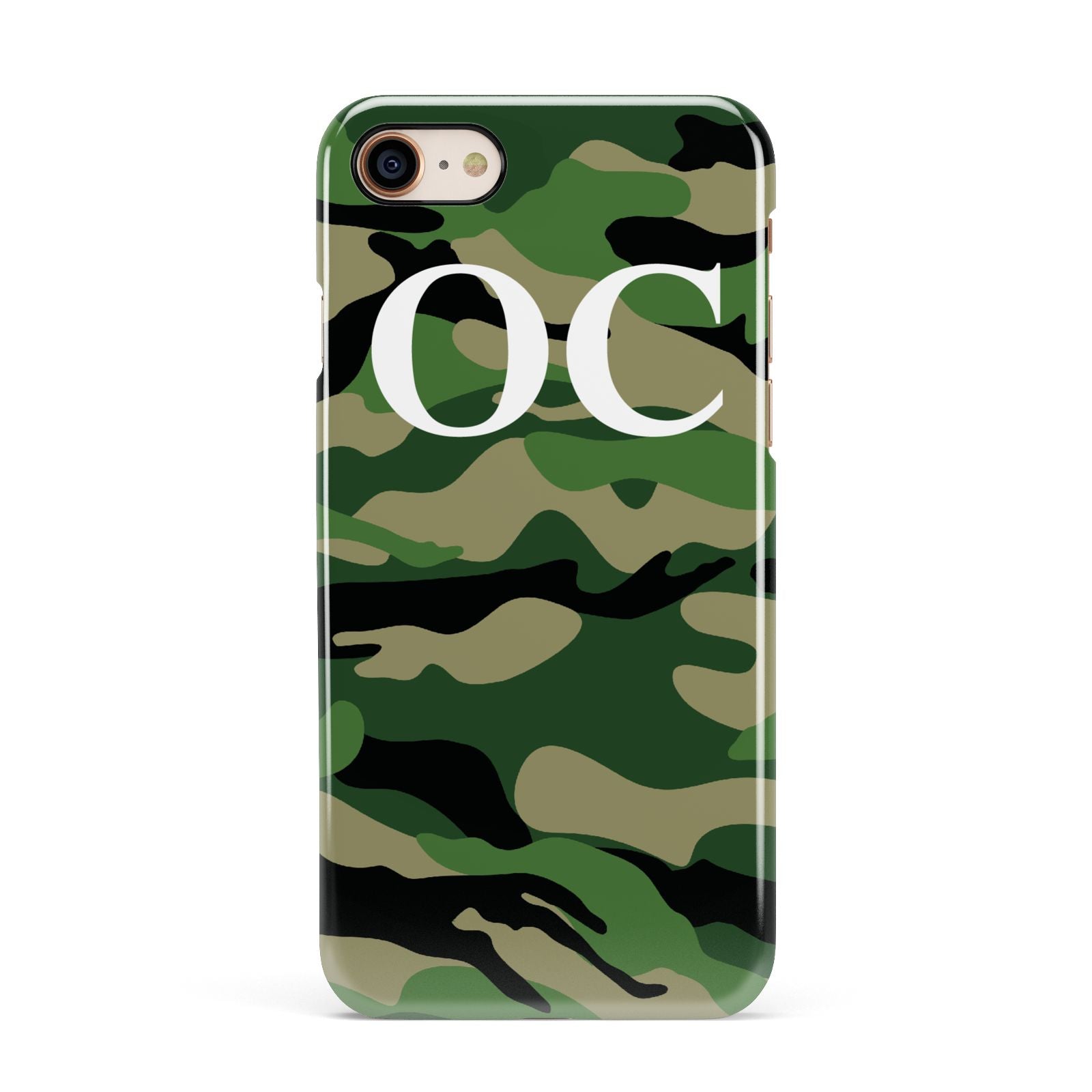 Personalised Camouflage Apple iPhone 7 8 3D Snap Case