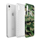 Personalised Camouflage Apple iPhone XR White 3D Tough Case Expanded view
