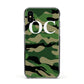 Personalised Camouflage Apple iPhone Xs Impact Case Black Edge on Black Phone