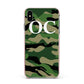 Personalised Camouflage Apple iPhone Xs Max Impact Case Pink Edge on Black Phone