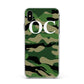 Personalised Camouflage Apple iPhone Xs Max Impact Case White Edge on Black Phone