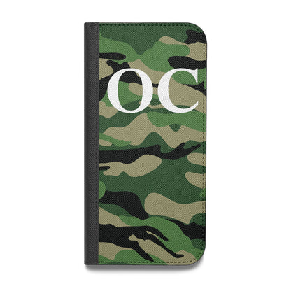 Personalised Camouflage Vegan Leather Flip iPhone Case