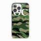 Personalised Camouflage iPhone 13 Pro TPU Impact Case with White Edges