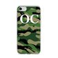 Personalised Camouflage iPhone 7 Bumper Case on Silver iPhone
