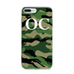 Personalised Camouflage iPhone 7 Plus Bumper Case on Silver iPhone