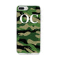 Personalised Camouflage iPhone 8 Plus Bumper Case on Silver iPhone