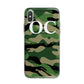 Personalised Camouflage iPhone X Bumper Case on Silver iPhone Alternative Image 1