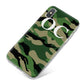 Personalised Camouflage iPhone X Bumper Case on Silver iPhone