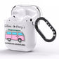 Personalised Campervan Adventures AirPods Clear Case Side Image