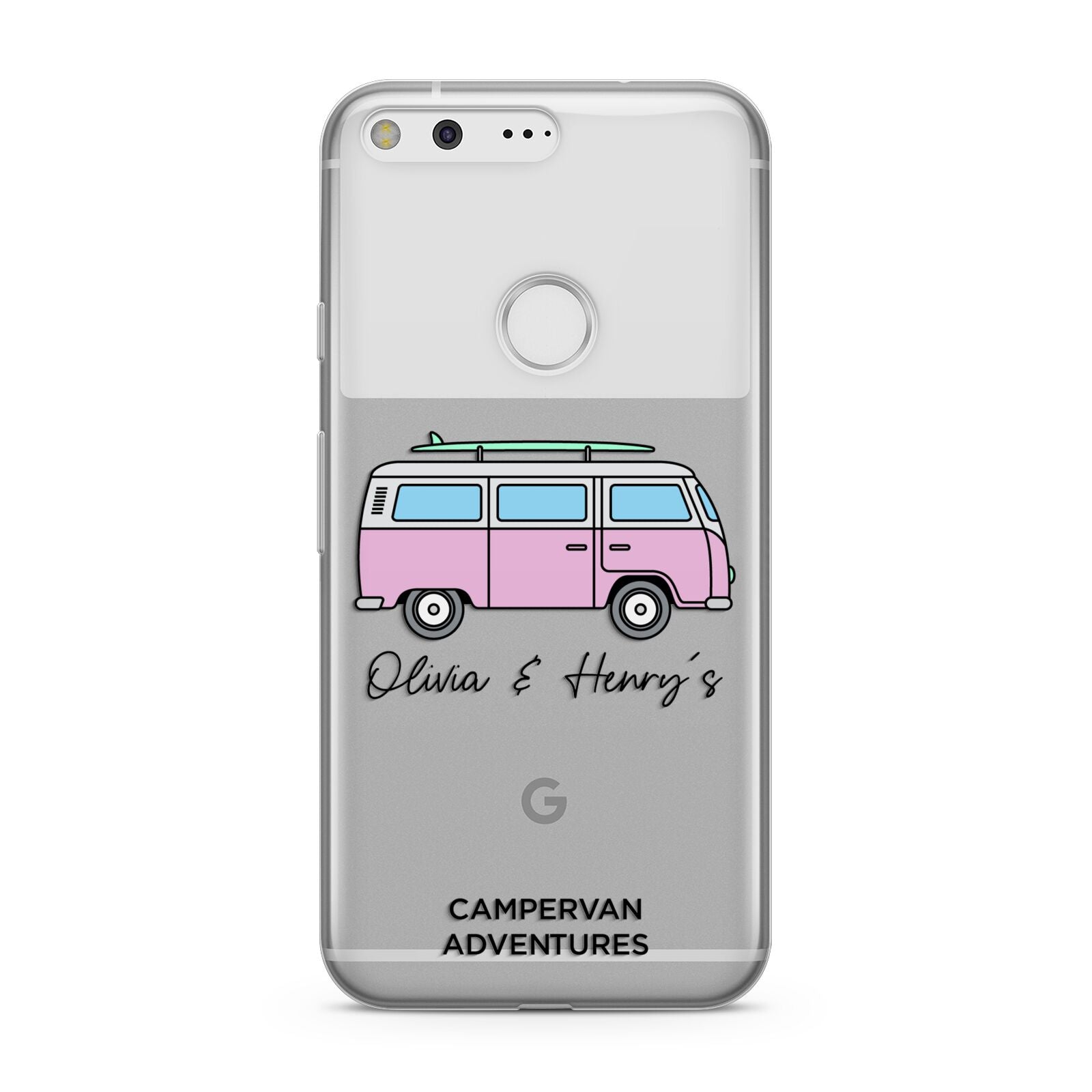 Personalised Campervan Adventures Google Pixel Case