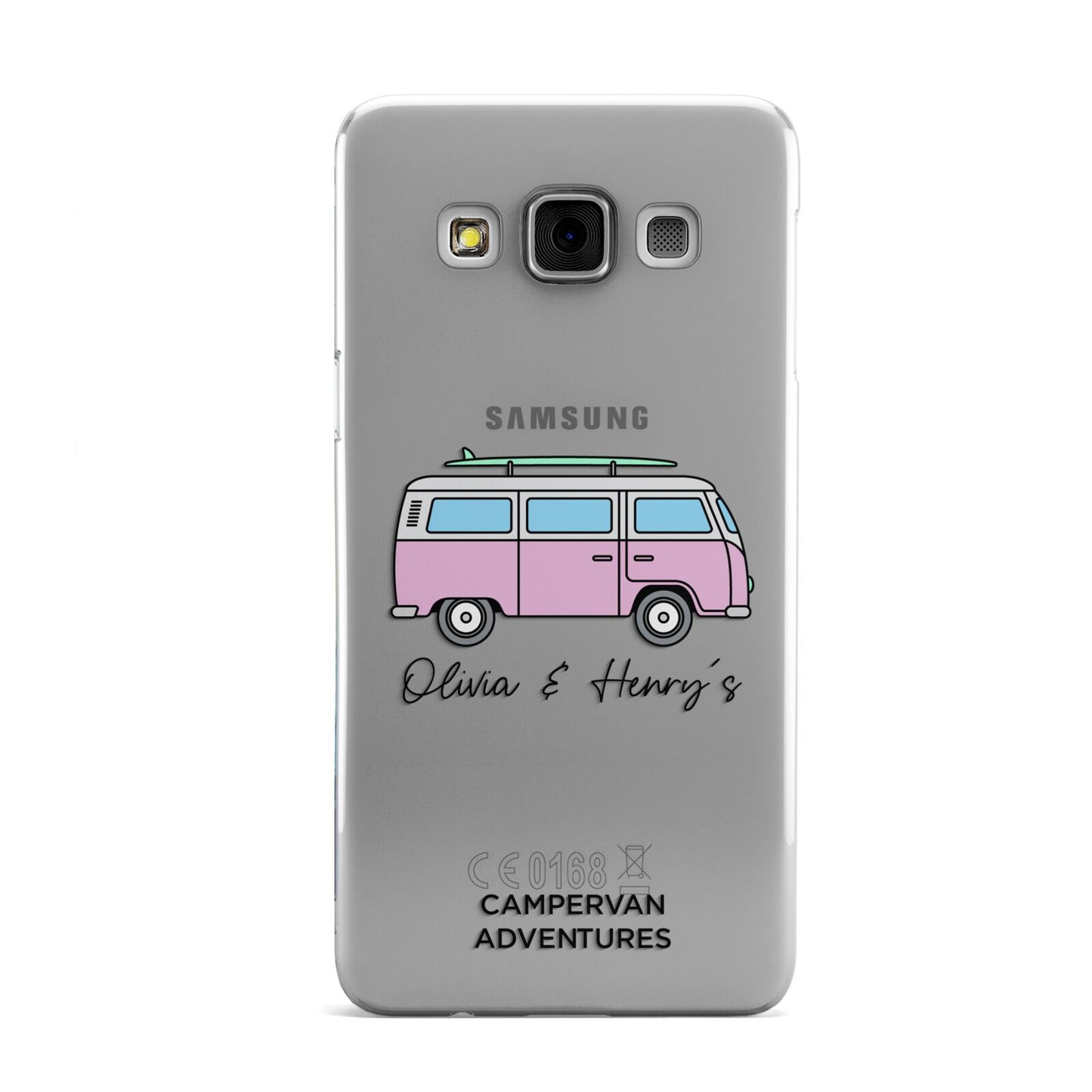 Personalised Campervan Adventures Samsung Galaxy A3 Case