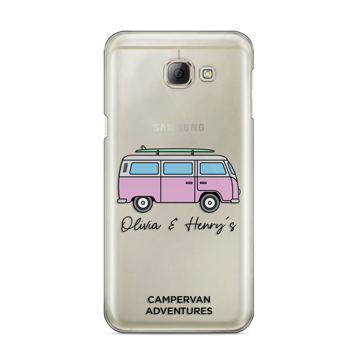 Personalised Campervan Adventures Samsung Galaxy A8 2016 Case