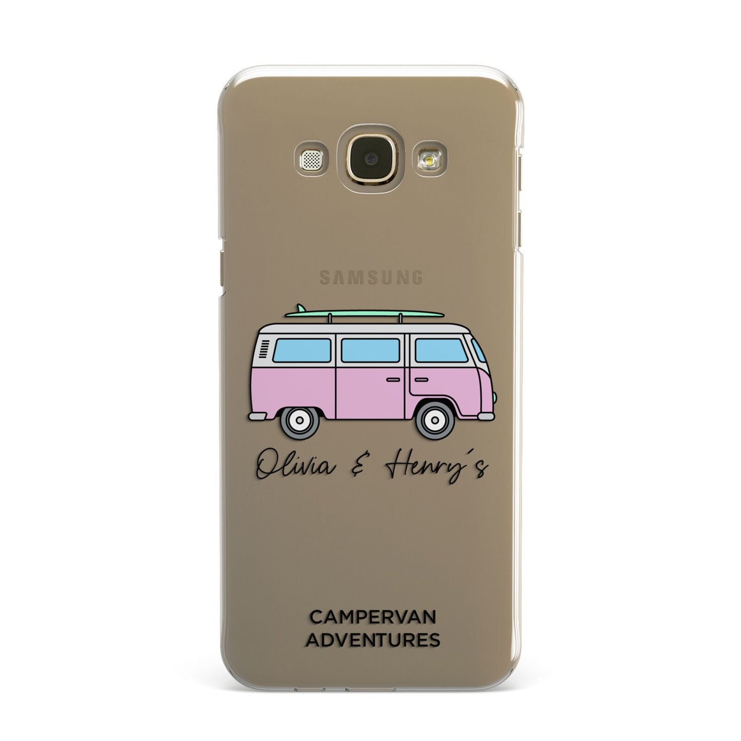 Personalised Campervan Adventures Samsung Galaxy A8 Case