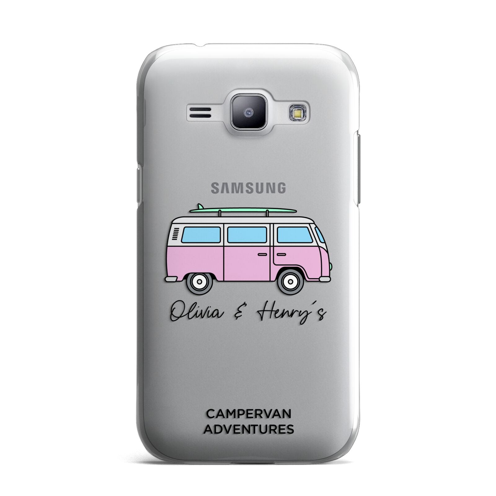Personalised Campervan Adventures Samsung Galaxy J1 2015 Case